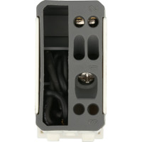 1-клавишный переключатель LK Studio с двух мест, с индикатором 45x22.5 (сх.6L) 16 A. 250 B, белый, LK45 850404-1