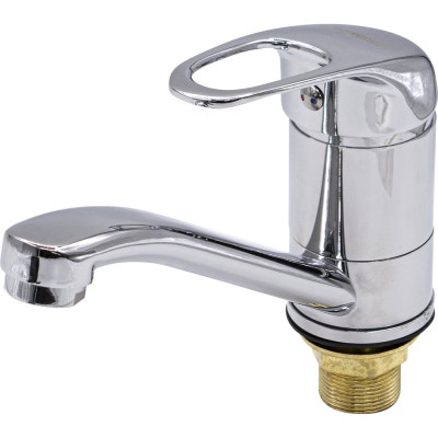 Однорычажный смеситель для мойки РемоКолор латунь, керамический картридж 40 мм, гусак 15 см 67-0-742