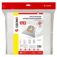 Мешки-пылесборники синтетические для пылесоса 12 шт + 2 микрофильтра OZONE XXL-19