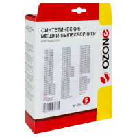 Мешки-пылесборники синтетические для пылесоса 5 шт + микрофильтр OZONE M-66