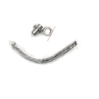 Смеситель для умывальника MELANA F Paola Hi-tech нерж.сталь, однорычажный, сатин, литой излив 610601