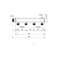 Этажный коллектор для систем отопления Прокситерм гвс, хвс WKN 25-4(20)