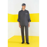 Поварской мужской китель СОЮЗСПЕЦОДЕЖДА РИСТРЕТТО ШЕФ Лайт, графит, р. 52-54 2000000179445