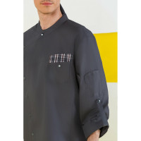 Поварской мужской китель СОЮЗСПЕЦОДЕЖДА РИСТРЕТТО ШЕФ Лайт, графит, р. 52-54 2000000179445