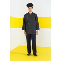 Поварской мужской китель СОЮЗСПЕЦОДЕЖДА РИСТРЕТТО ШЕФ, джинс, темно-синий, р. 48-50 2000000179384