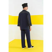 Поварской мужской китель СОЮЗСПЕЦОДЕЖДА РИСТРЕТТО ШЕФ, джинс, темно-синий, р. 48-50 2000000179384