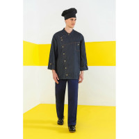 Поварской мужской китель СОЮЗСПЕЦОДЕЖДА РИСТРЕТТО ШЕФ, джинс, темно-синий, р. 48-50 2000000179384