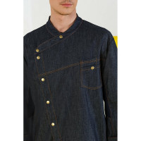 Поварской мужской китель СОЮЗСПЕЦОДЕЖДА РИСТРЕТТО ШЕФ, джинс, темно-синий, р. 48-50 2000000179384