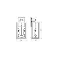 Садово-парковый светильник Elektrostandard - 35150/D Candle D чёрный a058260