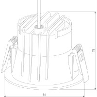 Садово-парковый встраиваемый светильник Elektrostandard - Light LED 3002 /35131/U черный a058918
