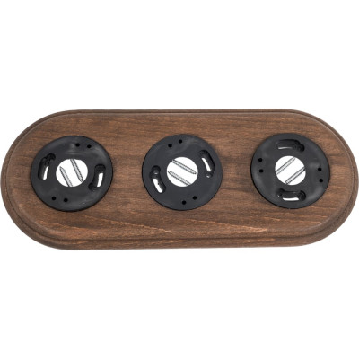 Рамка Bironi 3-местная RF, дерево, цвет Старое дерево RF1-630-17