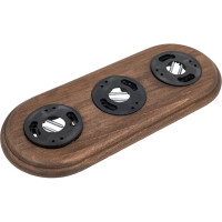 Рамка Bironi 3-местная RF, дерево, цвет Старое дерево RF1-630-17