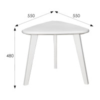 Журнальный стол Мебелик Ретро снег 7583