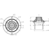 Воронка с металлическим фланцем Fachmann VM 160x165 мм 01.005