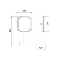Настольное косметическое зеркало Savol JAVA с увеличением 5х S-M331W 23796