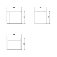 Тумба Cersanit COLOUR 50 SP-SZ-COL-CM/COL/50