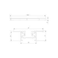 Встраиваемый однофазный шинопровод Elektrostandard - 85082/00 / белый (1м.) a057095