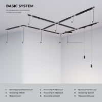 Прямой коннектор для однофазного встраиваемого шинопровода Elektrostandard TRCM-1-I-WH (белый) a049557