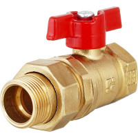 Шаровой кран БАЗ 11Б27п1 DN20 PN40 "американка" бабочка, серия Standart БАЗ.А.А31.1.20.НГ.40