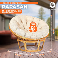 Кресло Tetchair PAPASAN 23/01 W с подушкой, Honey (мед), ткань Старт 6804