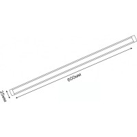 Светильники светодиодные для мебели, набор из 2-х шт ULM-F45-2x6W/4500K IP20 SILVER Uniel UL-00008280