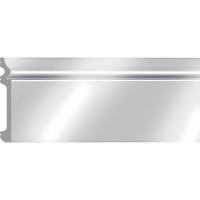 Плинтус напольный Decomaster 79x13x2400мм белый глянцевый D005-114 ДМ