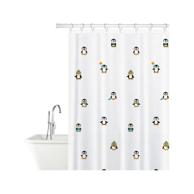 Штора для ванной Tatkraft Funny Penguins Textile 10482