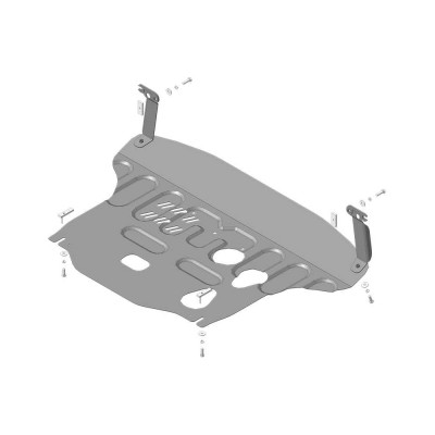 Стальная защита двигатель, КПП, Kia Soul/Seltos, 2019- ООО Трио Сервис MOTODOR 71034