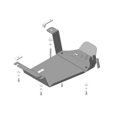 Стальная защита ЗДф, MB ML350, W-166 2012-2015 ООО Трио Сервис MOTODOR 01240