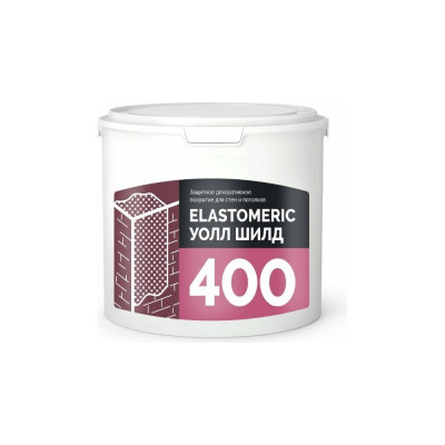 Универсальная эластичная защитная краска Elastomeric Systems 400 WALL SHIELD 400404