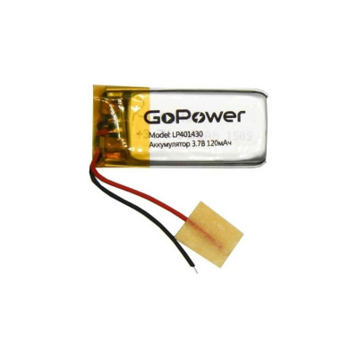 GoPower ??????????? Li-Pol LP401430 PK1 3.7V 120mAh 00-00019591