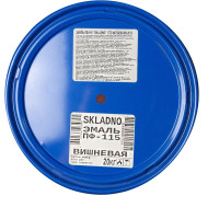 Эмаль ПРЕСТИЖ Skladno ПФ-115 вишневая, 20 кг 234701