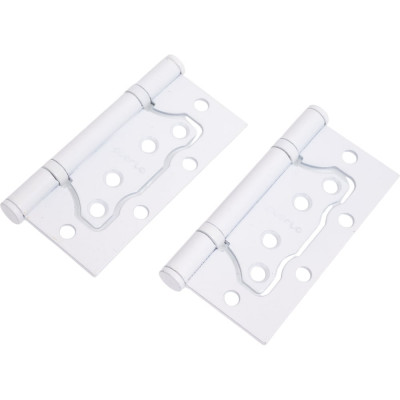 Стальная петля PUERTO плоский колпачок, супер белый, без врезки, 2 шт. IN100-2S FH SW безВР