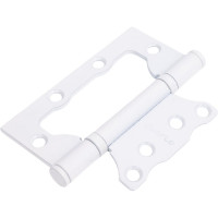 Стальная петля PUERTO плоский колпачок, супер белый, без врезки, 2 шт. IN100-2S FH SW безВР