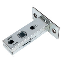 Межкомнатная защелка Ренц пластиковый язычок, матовый черный никель INL 5-45 plastic MBN