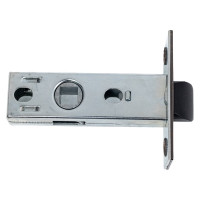 Межкомнатная защелка Ренц пластиковый язычок, матовый черный никель INL 5-45 plastic MBN