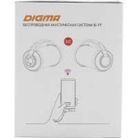 Портативная колонка DIGMA S-17 черная, 8.5W, 1.0 BT/3.5Jack/USB, 10м, 1500mAh 1398376