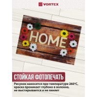 Влаговпитывающий коврик VORTEX Samba Home, цветочный вальс  40x60 см 24339