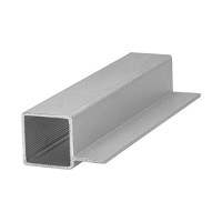 Квадратная труба с ребром Алтервиа 25x25 мм A252511X2000