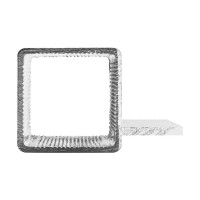 Квадратная труба с ребром Алтервиа 25x25 мм A252511X2000