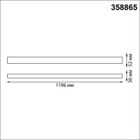 Накладной/подвесной светодиодный светильник NOVOTECH LED 40W ITER 3588 358865