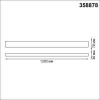 Подвесной светодиодный светильник NOVOTECH LED 40W вниз 12W вверх IT 358878