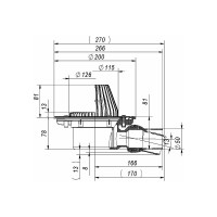 Кровельная воронка Fachmann VB 520.1 F DN50 01.194