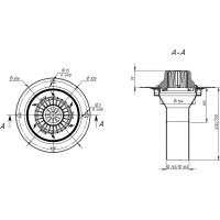 Воронка с металлическим фланцем Fachmann VM 110x450 мм 01.004