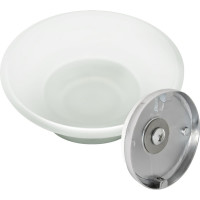 Стеклянная мыльница Solinne Blanco хром, стекло-сатин B-51105 2541.107