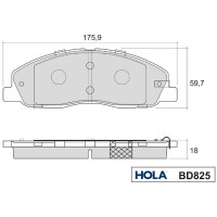 Колодка тормозная передняя 4 шт. для ГАЗ A21R23 NEXT HOLA BD825