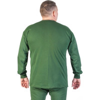 Зимняя фуфайка БЕРТА, кулирка, 100% хлопок, оливковый цвет 717о-48-50