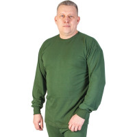 Зимняя фуфайка БЕРТА, кулирка, 100% хлопок, оливковый цвет 717о-48-50