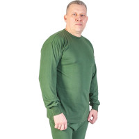 Зимняя фуфайка БЕРТА, кулирка, 100% хлопок, оливковый цвет 717о-48-50