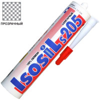 Профессиональный санитарный силиконовый герметик Isosil S205, бесцветный, 280 мл 2050011